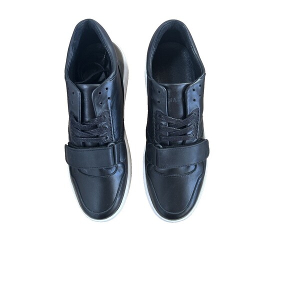 Alma Mater Gamma 4 Black Leather Sneakers Men\'s Designer Sz 41 EU/US 8.5 NEW